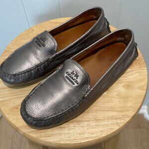 Coach Nancy Loafers - Gunmetal, size 8